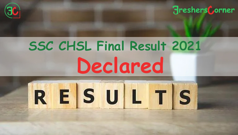 SSC CHSL Final Result 2021