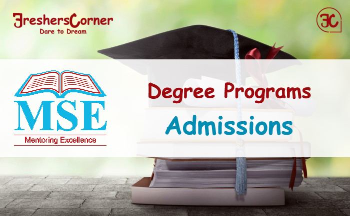 MSE Degree Programs Admission