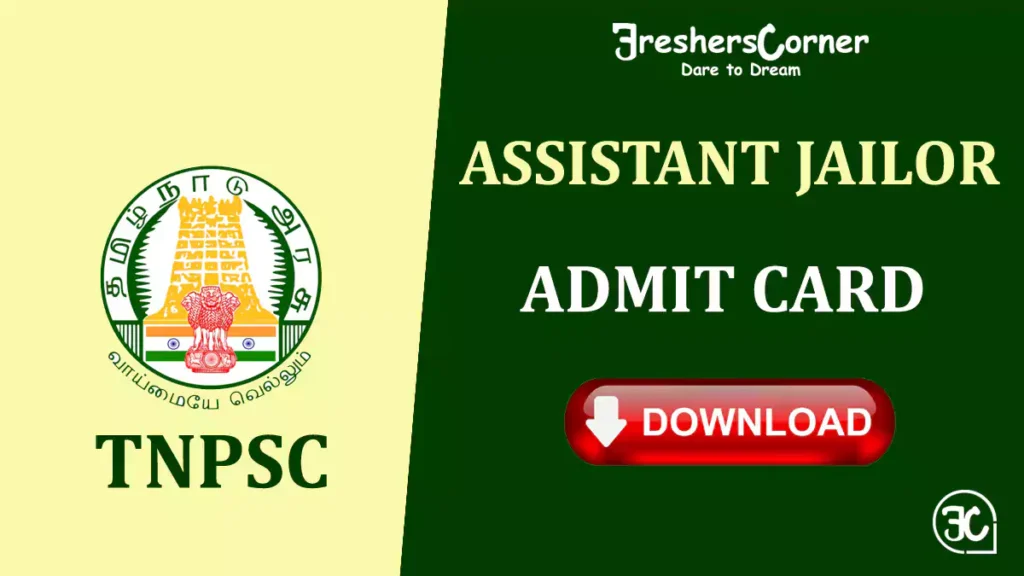 TNPSC Assistant Jailor Admit Card