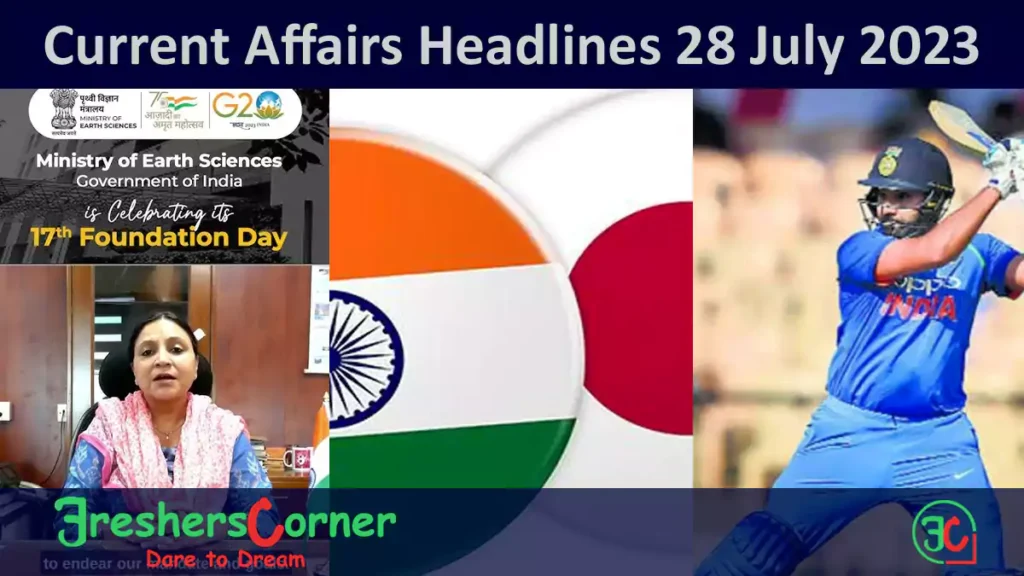 Current Affairs Today's One Liner July 28, 2023