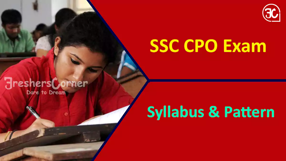 Ssc Cpo Syllabus Paper Exam Pattern Download Pdf